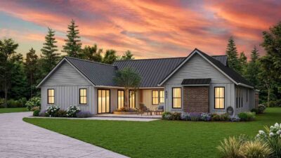 3 BHK Modern Farmhouse