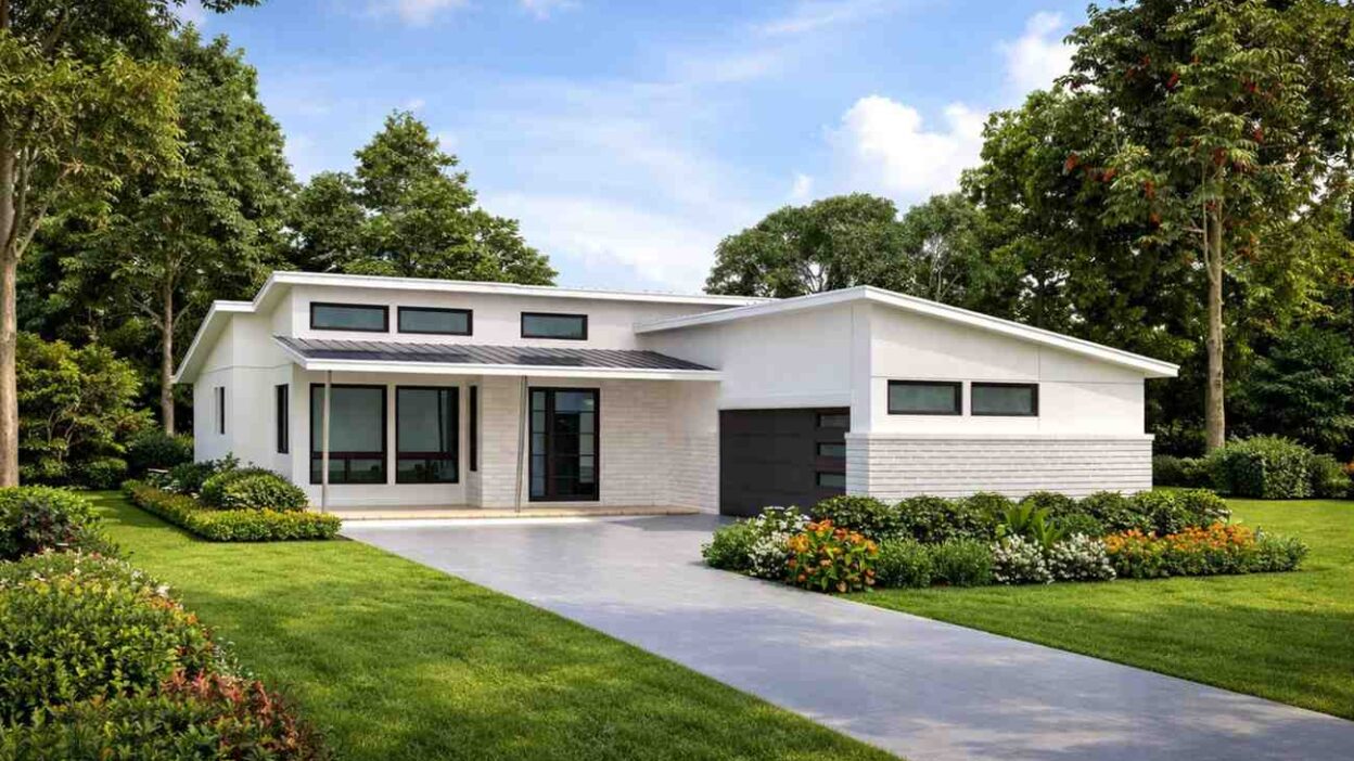 3 BHK Modern Ranch House