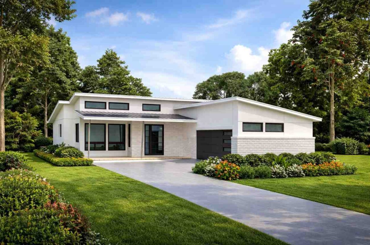 3 BHK Modern Ranch House