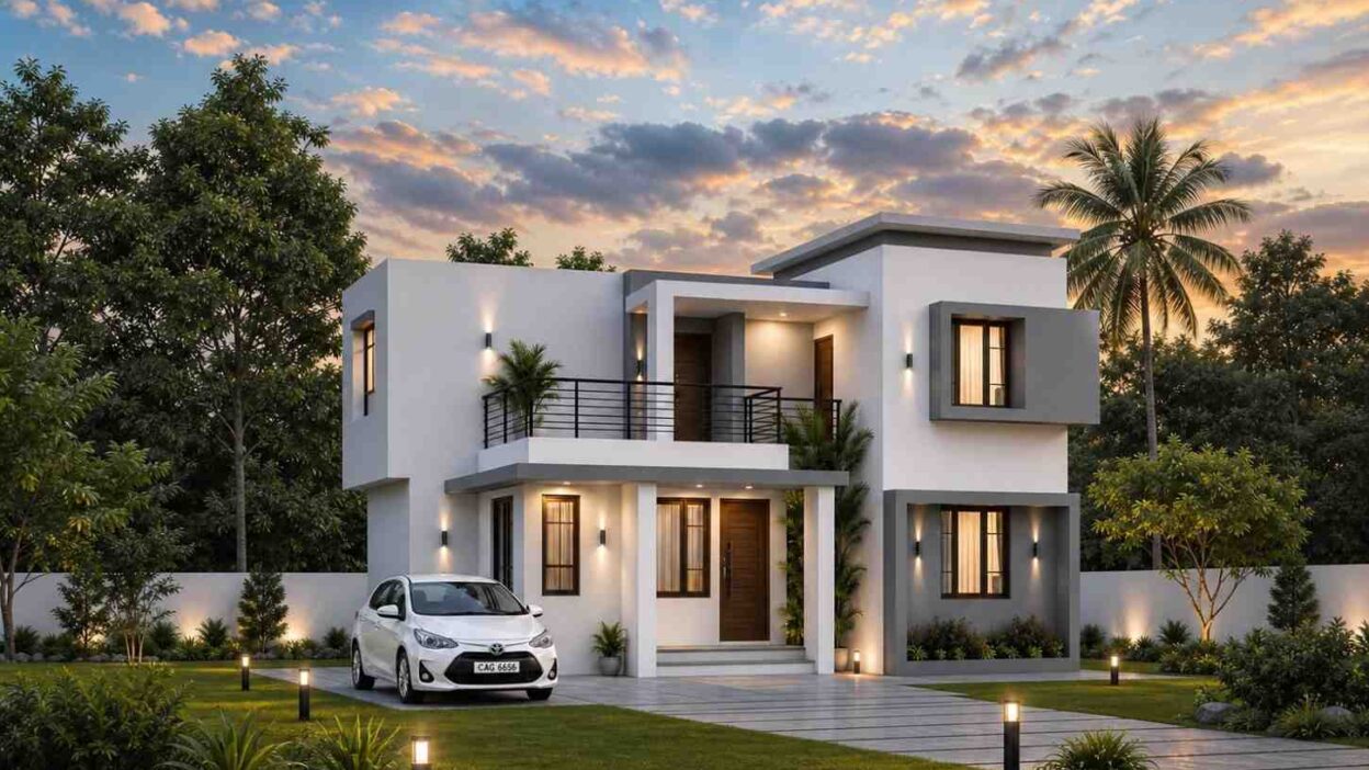 3 Bedroom House Plan With Open Terrace