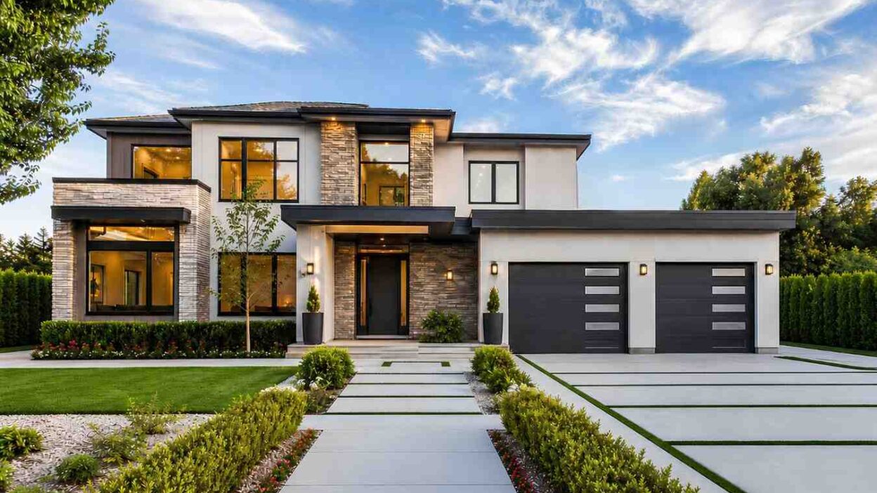 Contemporary Modern House Plan with Home Gym