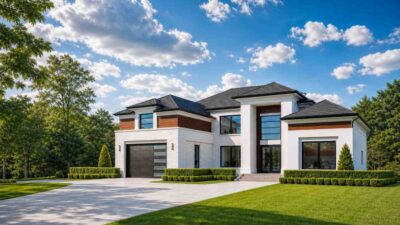 Inside a Premium 5 Bedroom 2 Story Contemporary House Plan with 3 Car Garage