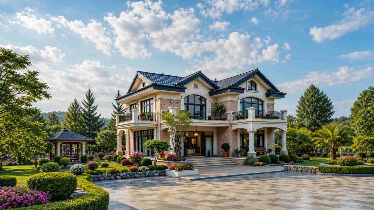 6 Bedroom Tropical Colonial House Plan With Double-Gallery Porches