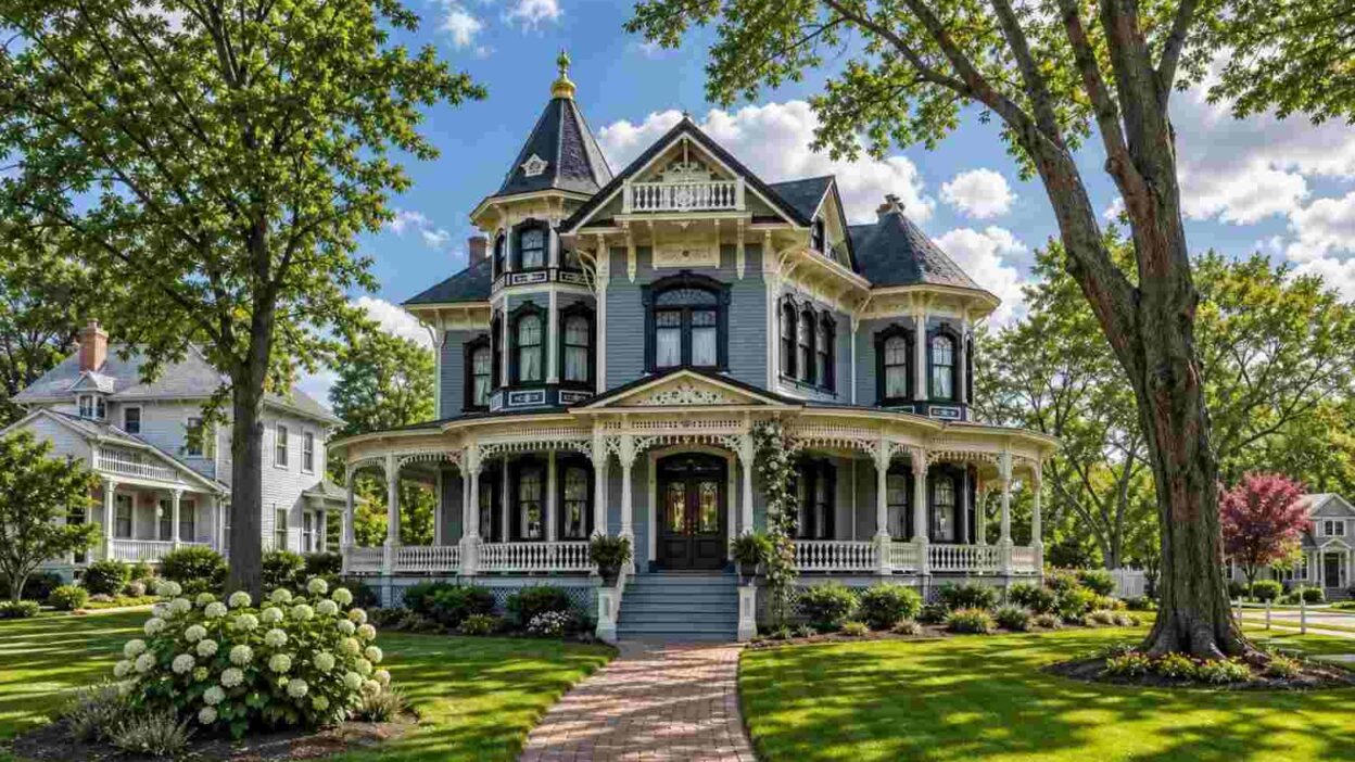 Queen Anne Victorian House Plan: 3 Bed with Octagonal Turret