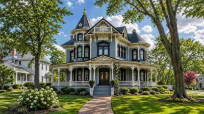 Queen Anne Victorian House Plan: 3 Bed with Octagonal Turret