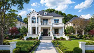 5 Bedroom Georgian Colonial House Plan for Formal Entertaining