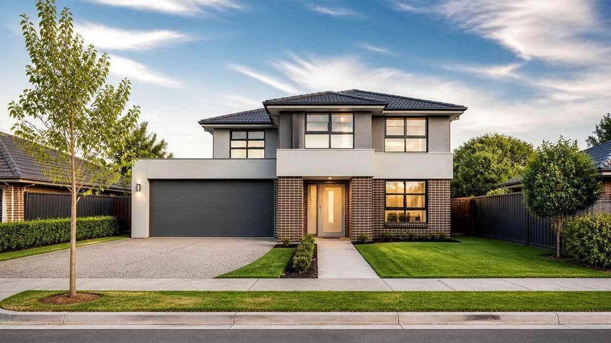 4 Bedroom 2 Story Modern Contemporary House Plan with Ensuite Bedrooms