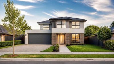 4 Bedroom 2 Story Modern Contemporary House Plan with Ensuite Bedrooms