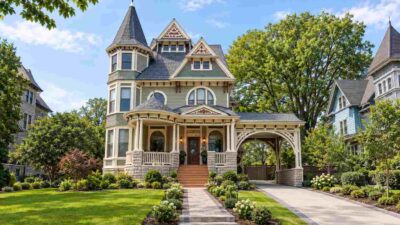 Grand Entertaining House Plan: 4 Bedroom Queen Anne Victorian