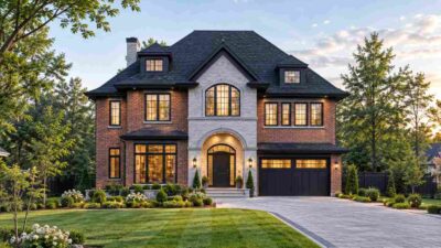 Multigenerational Living House Plan: 5 Bed Brick Traditional