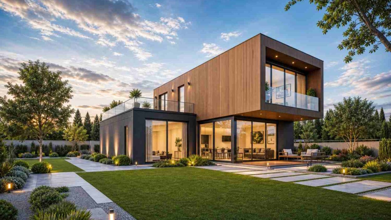 House Plan for a Young Couple: 2 Bedroom Cantilever Contemporary