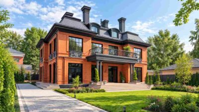 5 Bedroom Neoclassical Brick Manor