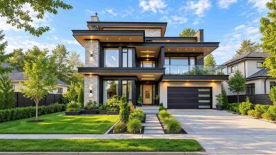 House Plan for a Busy Family: 4 Bedroom Pavilion Modern Home